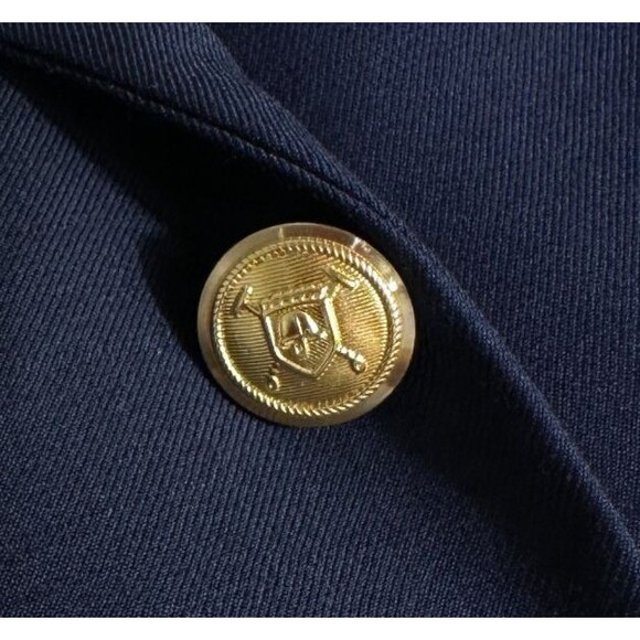 RALPH LAUREN Mens Navy Blazer 44L Wool Sport Coat Two Button Jacket Suits - Picture 4 of 15